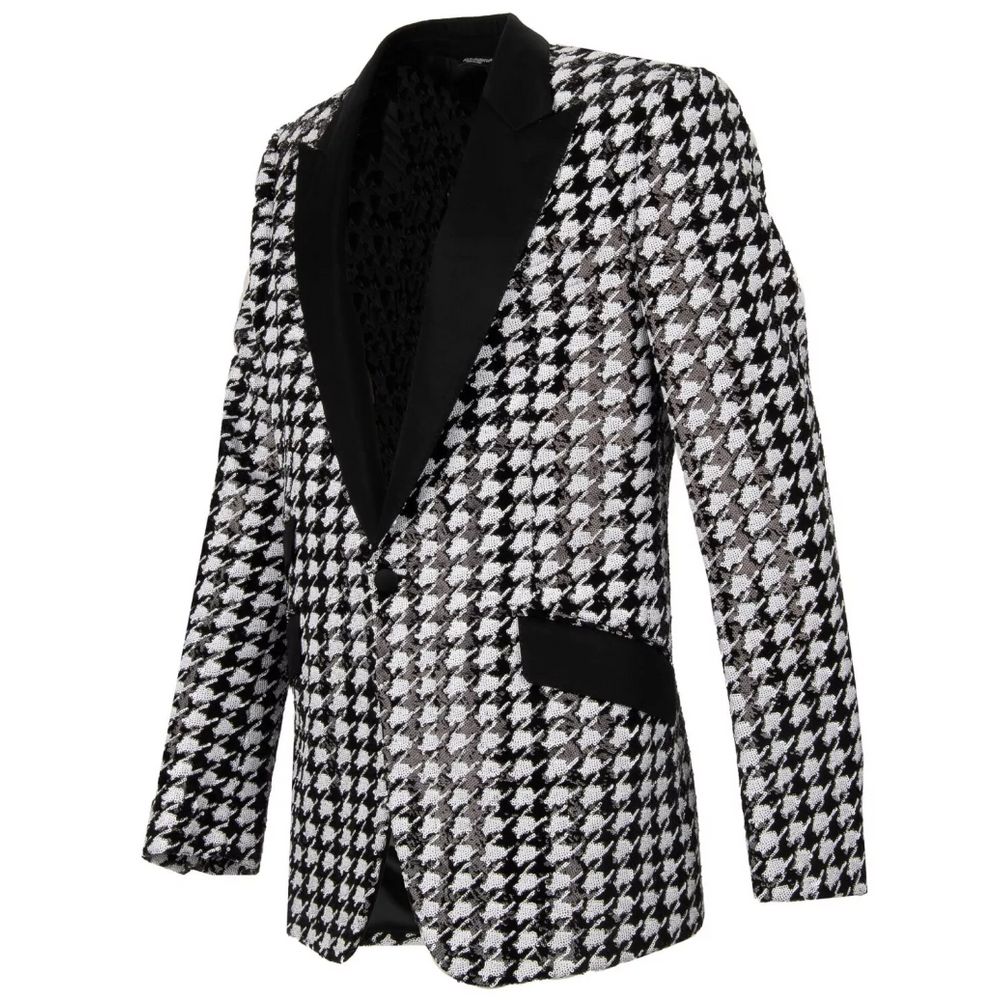 Dolce & Gabbana Schwarzer Polyester-Blazer