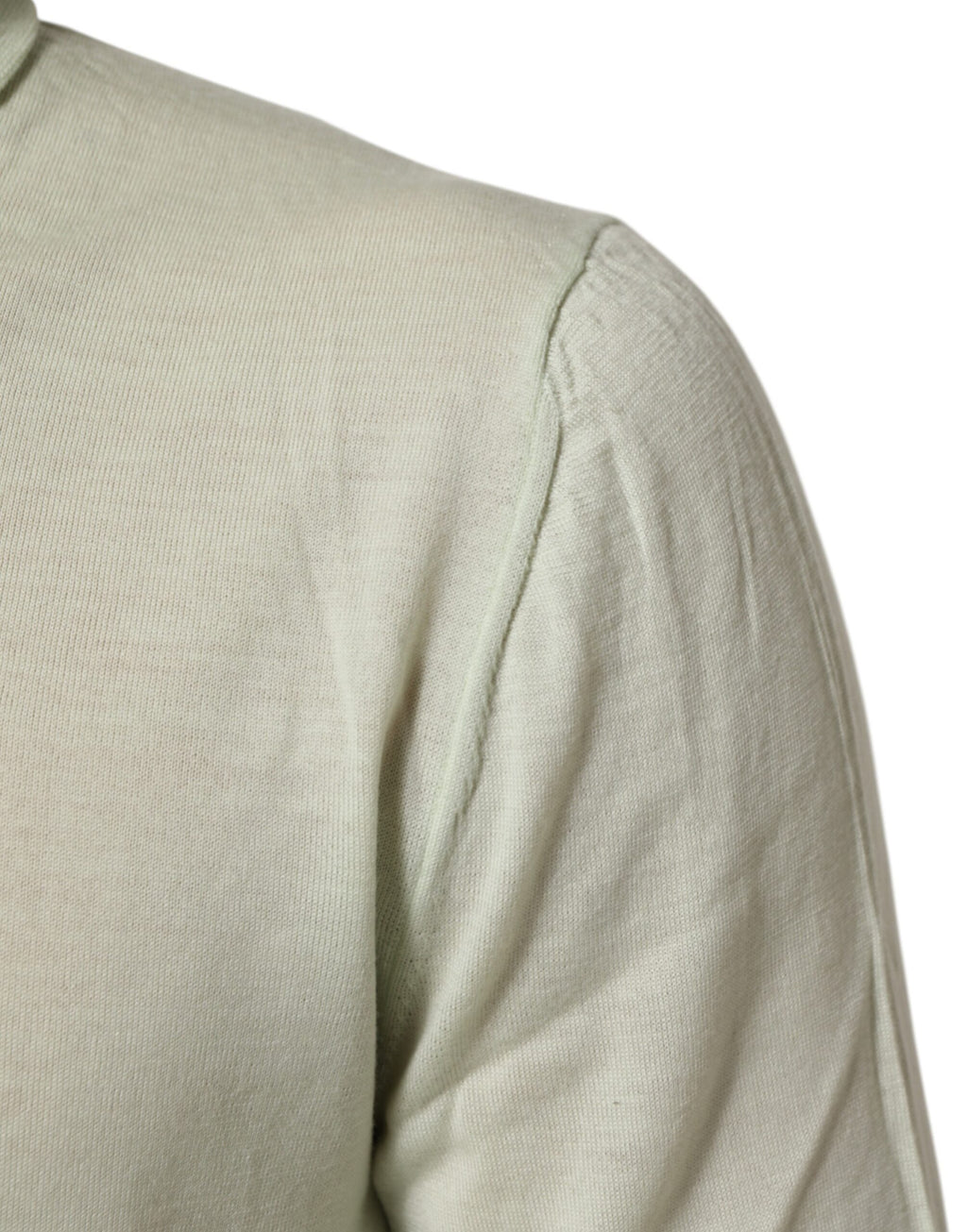 Dolce & Gabbana Hellgrüner Logo-Rollkragenpullover