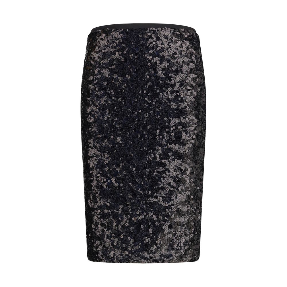 PINKO Schwarzer Polyester-Midi-Rock