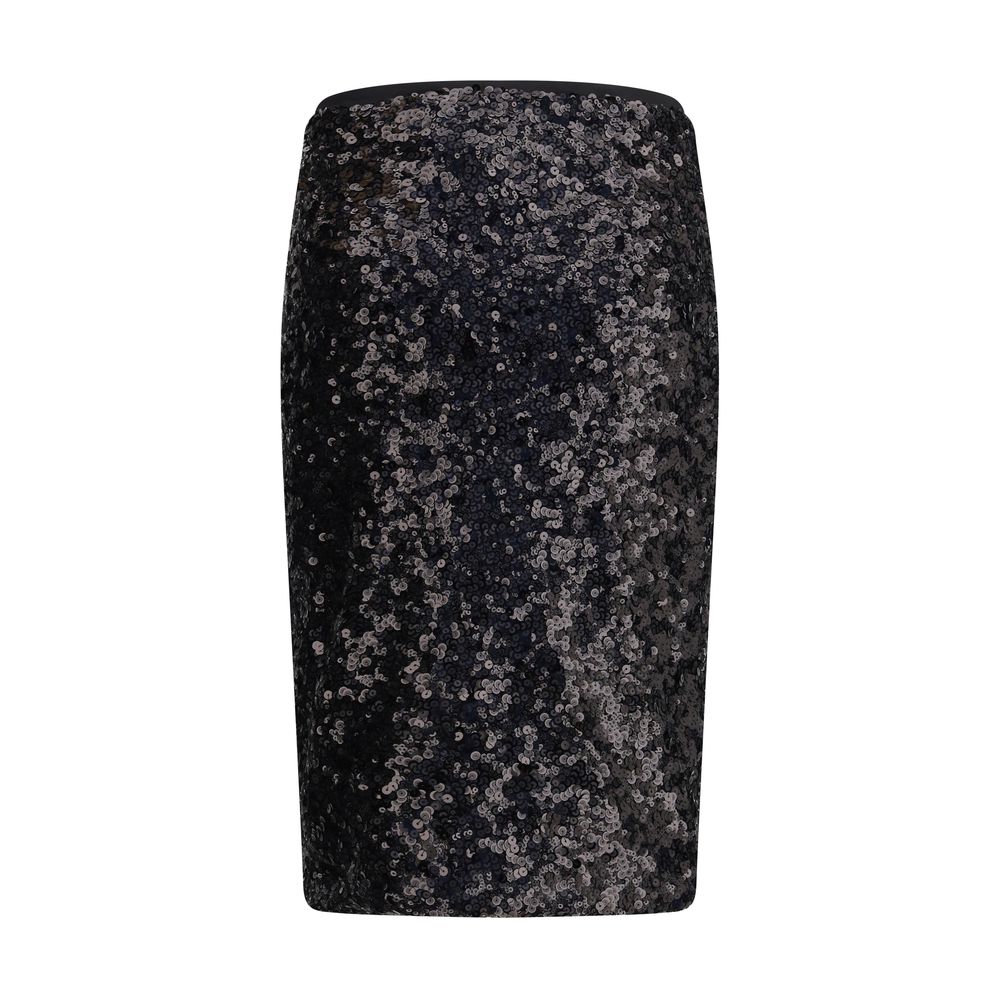 PINKO Schwarzer Polyester-Midi-Rock
