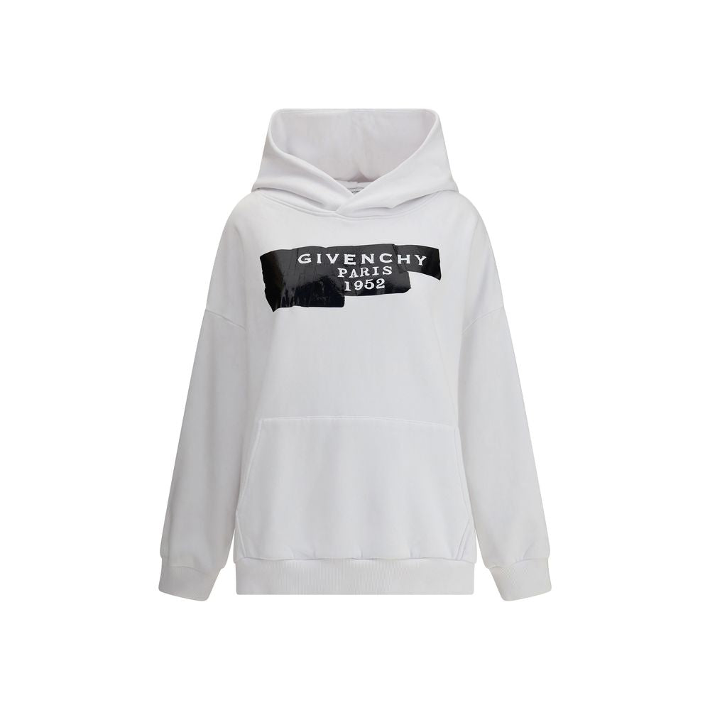Hoodie aus hauchdünnem Stoff mit Givenchy-Band