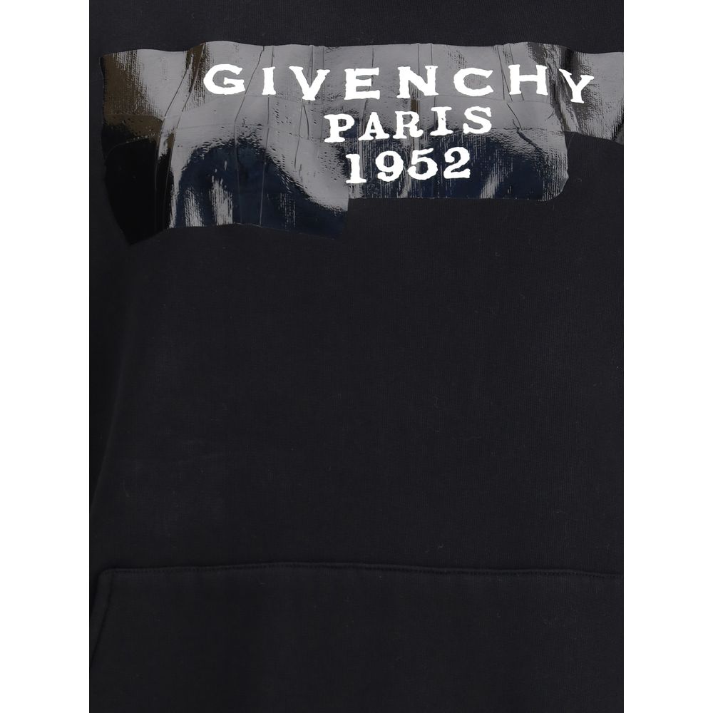 Hoodie aus hauchdünnem Stoff mit Givenchy-Band