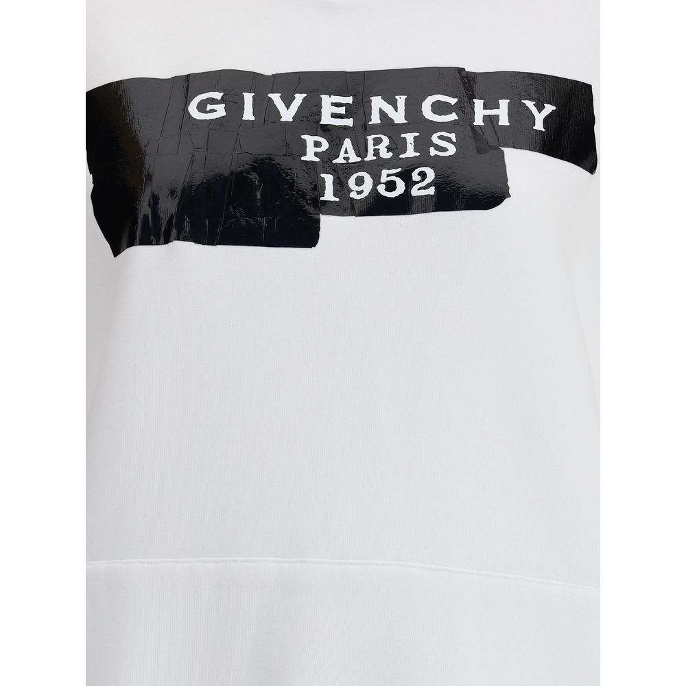 Hoodie aus hauchdünnem Stoff mit Givenchy-Band