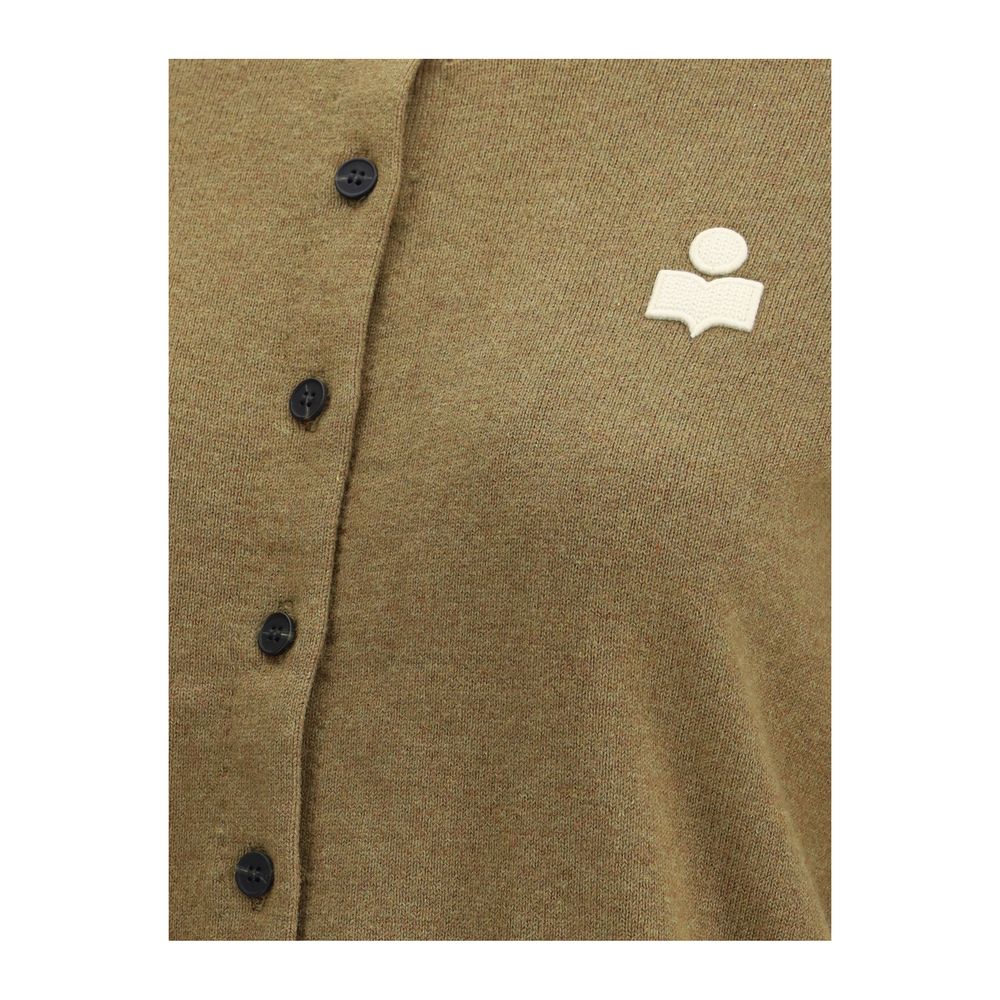 Marant Etoile Baumwoll-Cardigan in Zweifarbenoptik