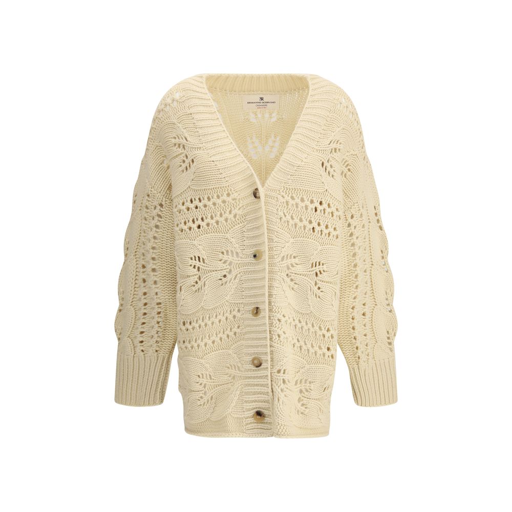 Ermanno Scervino Beiger Kaschmir-Cardigan
