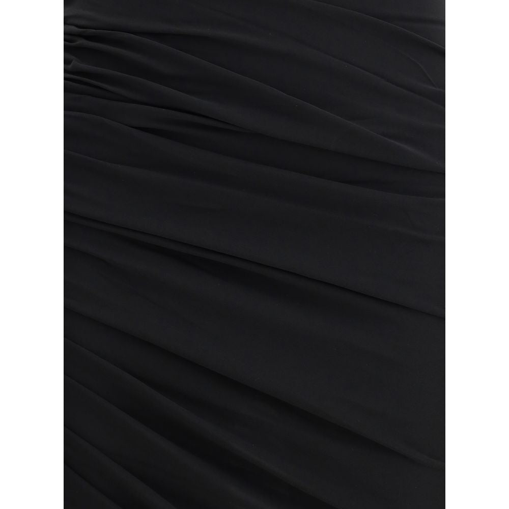 Jacquemus Schwarzes Acetat-Freizeitkleid