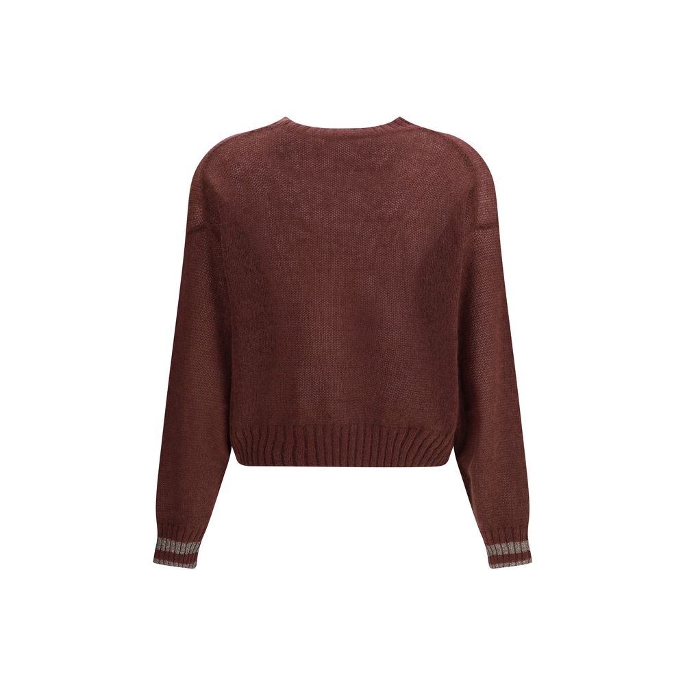 Brunello Cucinelli's Pullover mit glitzernden Manschetten