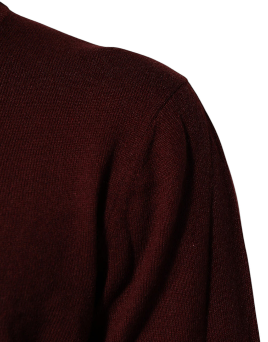 Dolce & Gabbana Kastanienbrauner Kaschmirpullover mit Rundhalsausschnitt