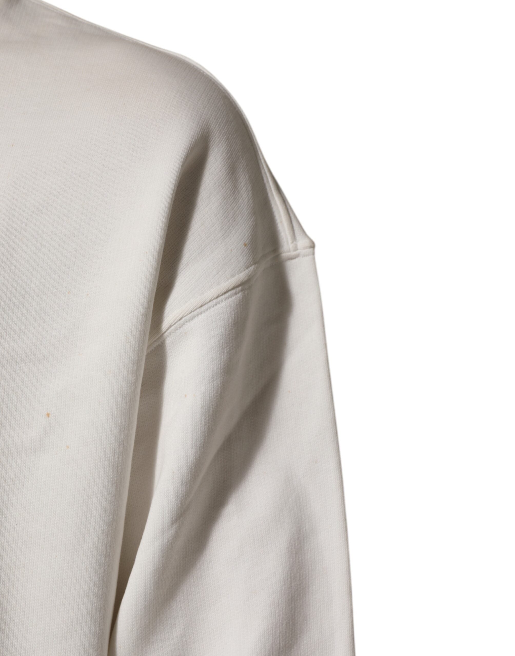 Dolce & Gabbana Weißes DG Logo Rundhals-Sweatshirt Pullover