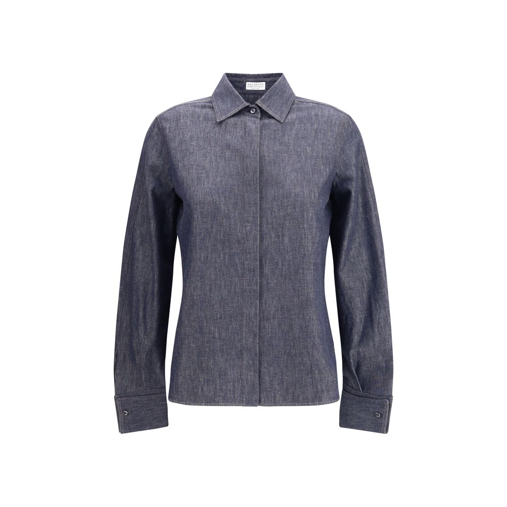 Brunello Cucinelli Denim-Hemd