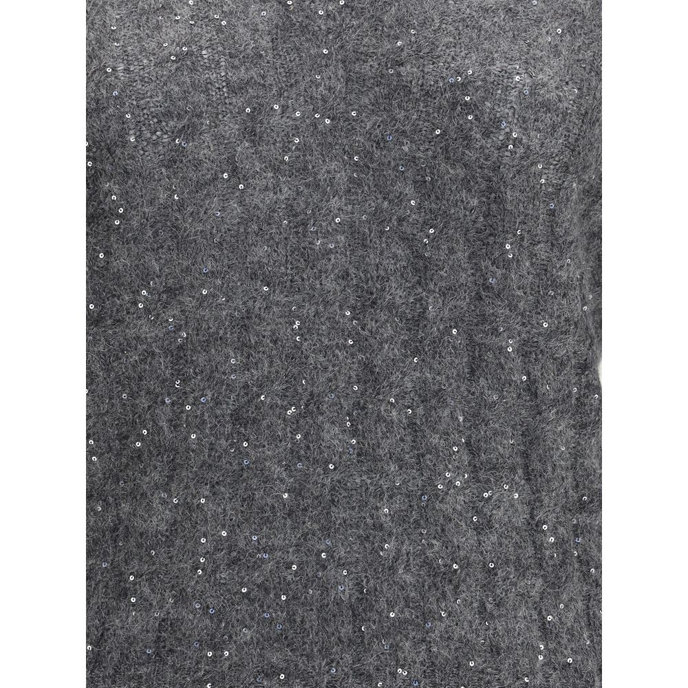 Brunello Cucinelli Dazzling Cable's Pullover aus Mohair, Baumwolle und Wolle