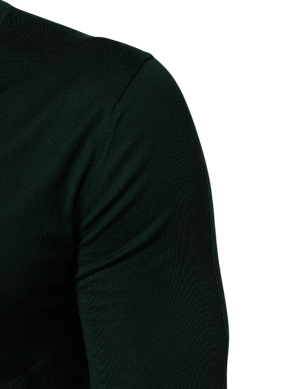 Dolce & Gabbana Dunkelgrüner Button Down Herren Strickjacke Pullover