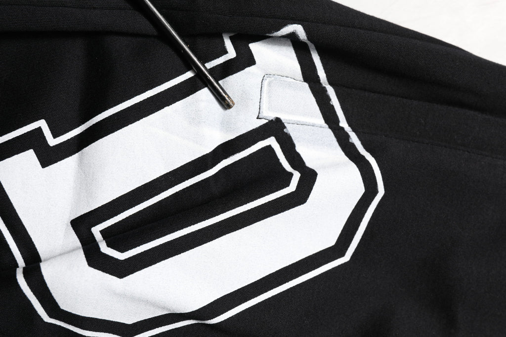 Dolce & Gabbana Schwarzer Logodruck Baumwolle Casual Bermuda Short