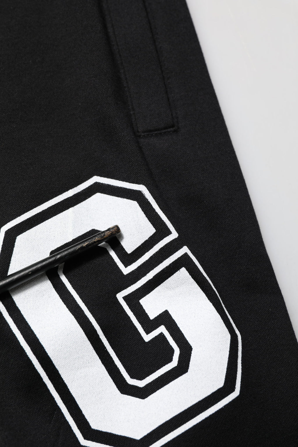 Dolce & Gabbana Schwarzer Logodruck Baumwolle Casual Bermuda Short