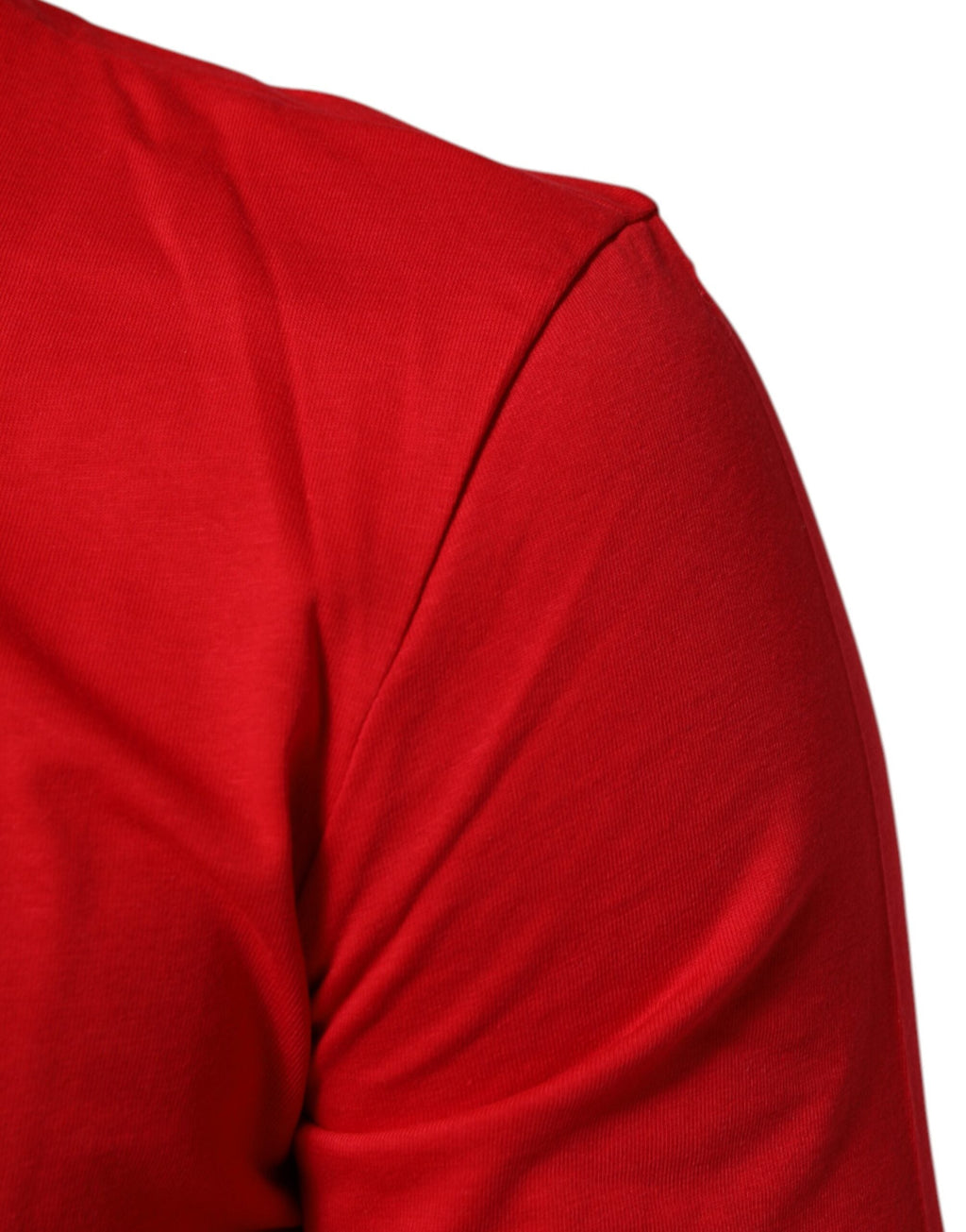 Dolce & Gabbana Rotes Goodluck 2023 Baumwoll-T-Shirt mit Rundhalsausschnitt