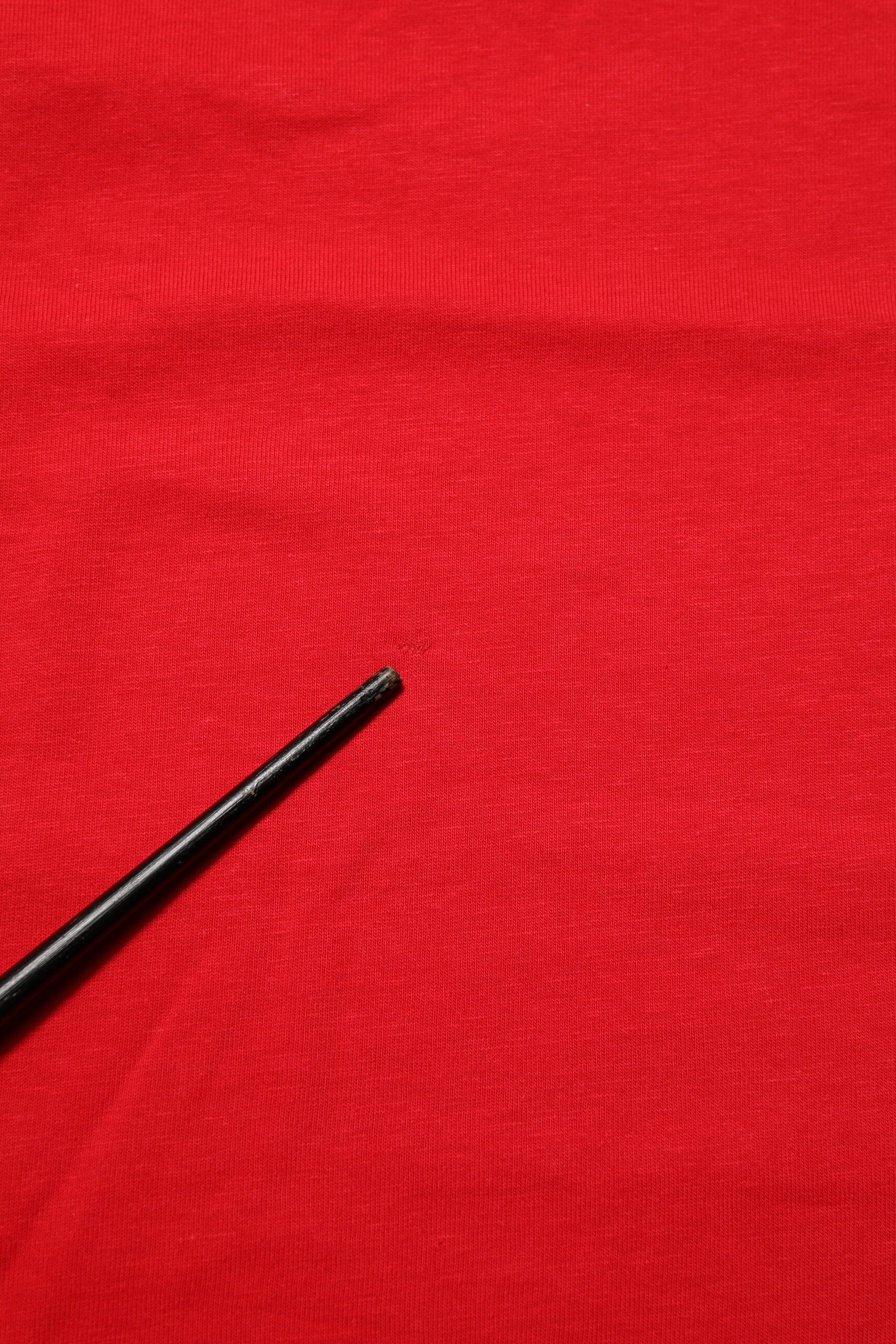 Dolce & Gabbana Rotes Goodluck 2023 Baumwoll-T-Shirt mit Rundhalsausschnitt