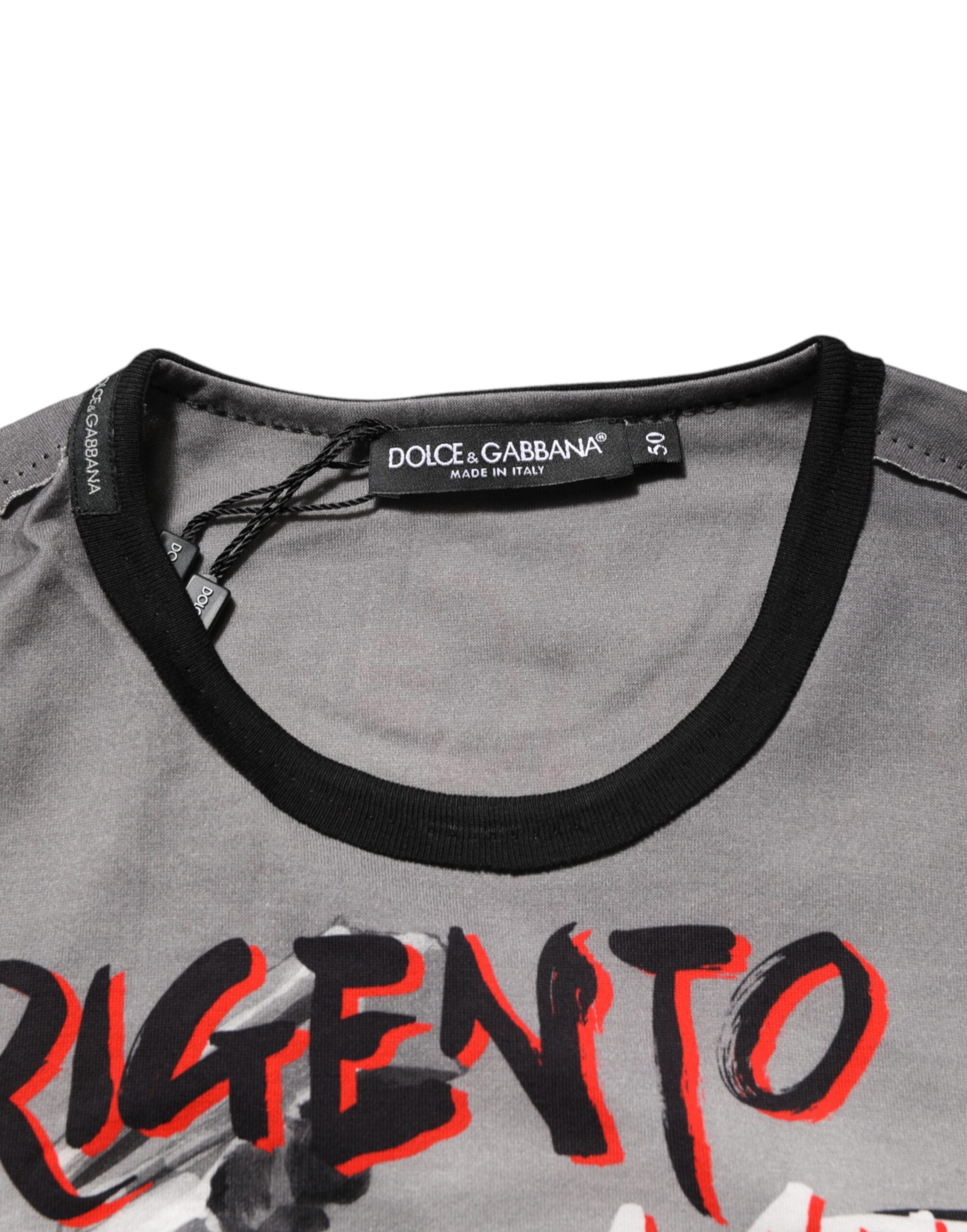 Dolce & Gabbana Multicolor Agrigento Tanz Jazz Musik Print T-Shirt