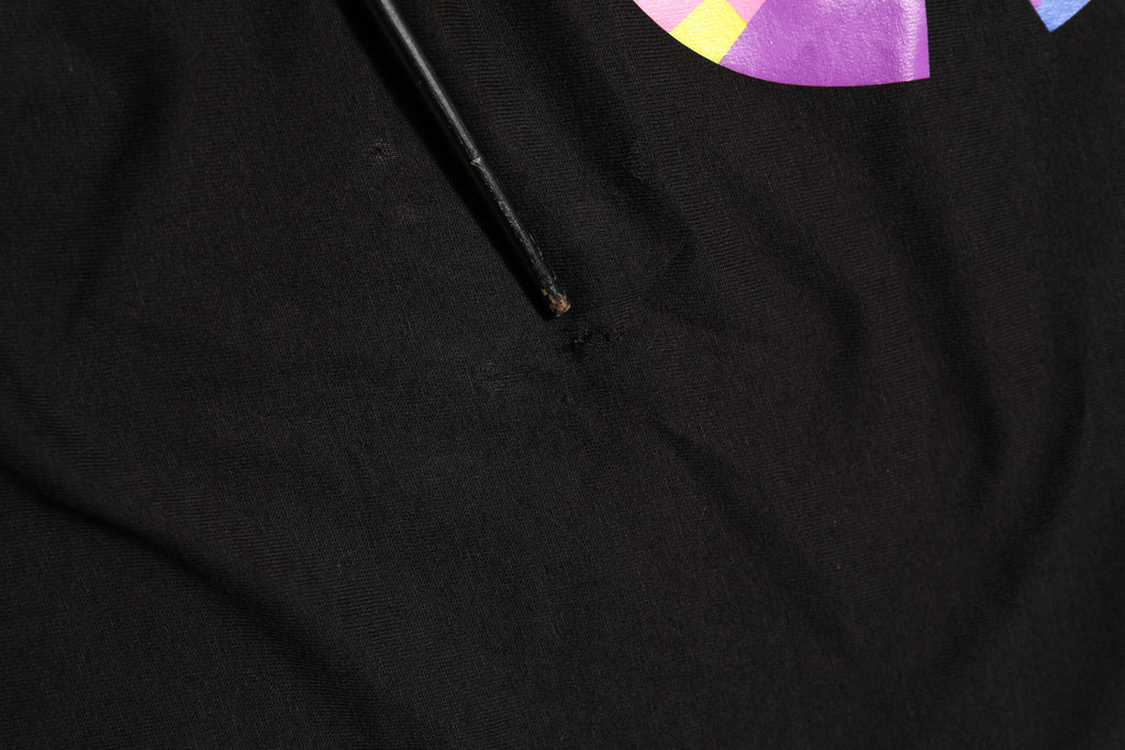 Dolce & Gabbana Schwarzes T-Shirt mit Rundhalsausschnitt und Logodruck aus Baumwolle