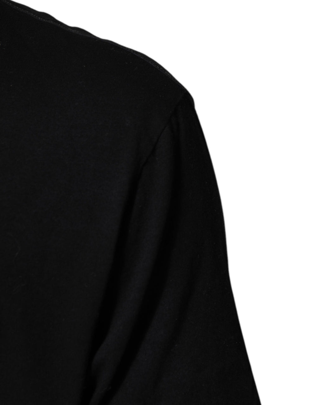Dolce & Gabbana Schwarzes T-Shirt mit Rundhalsausschnitt aus Baumwolle mit Musical-Druck
