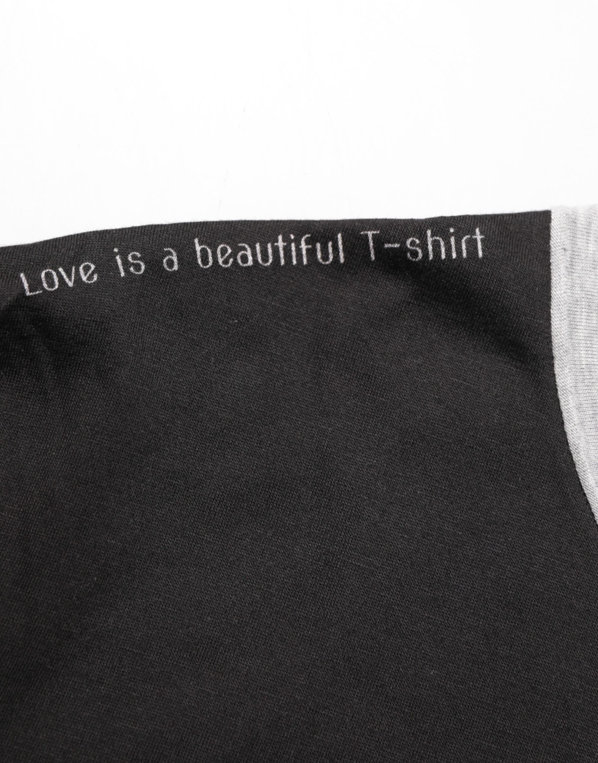 Dolce & Gabbana Schwarzes T-Shirt mit Rundhalsausschnitt aus Baumwolle mit Logodruck für Männer