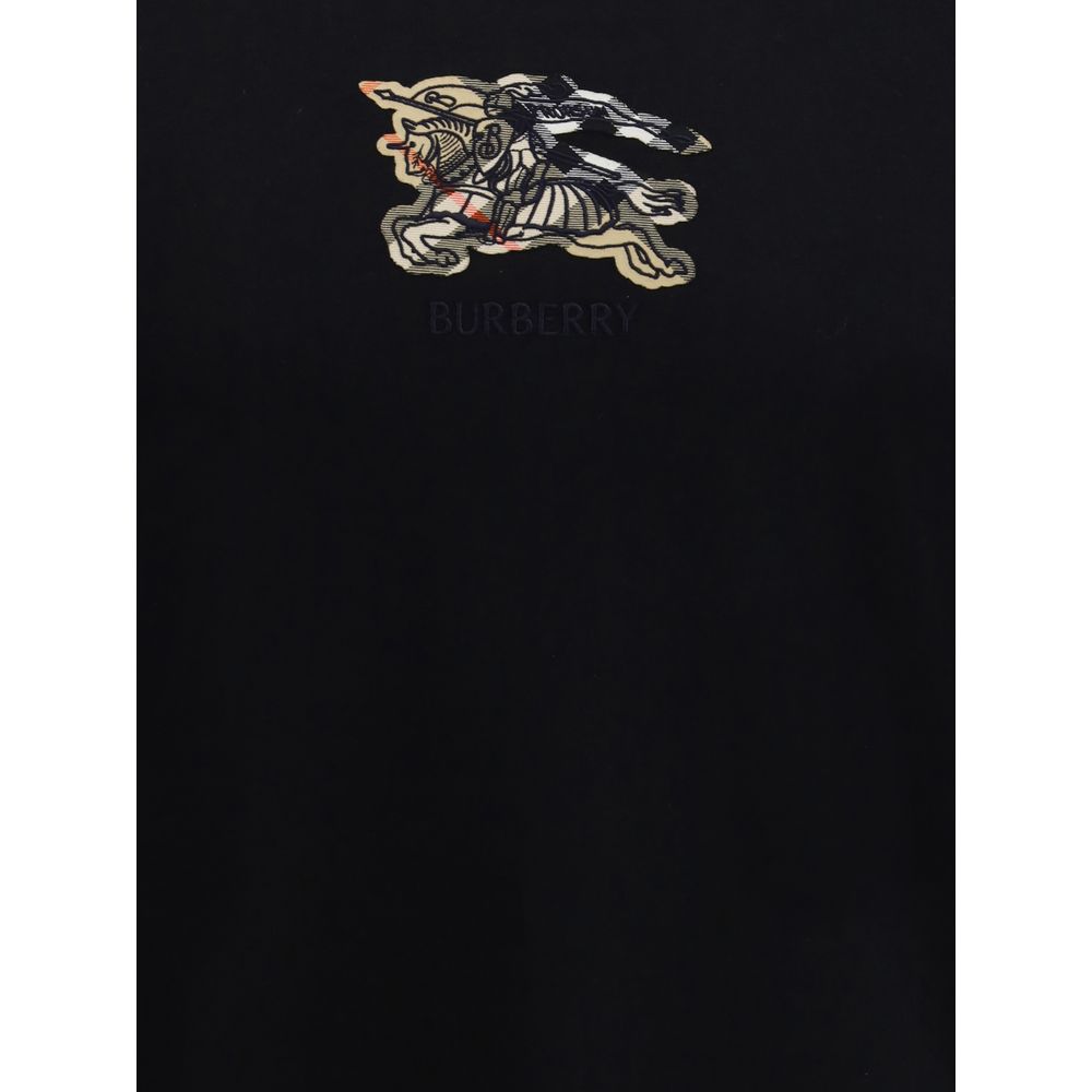 Burberry Kariertes Logo-T-Shirt aus Baumwolle