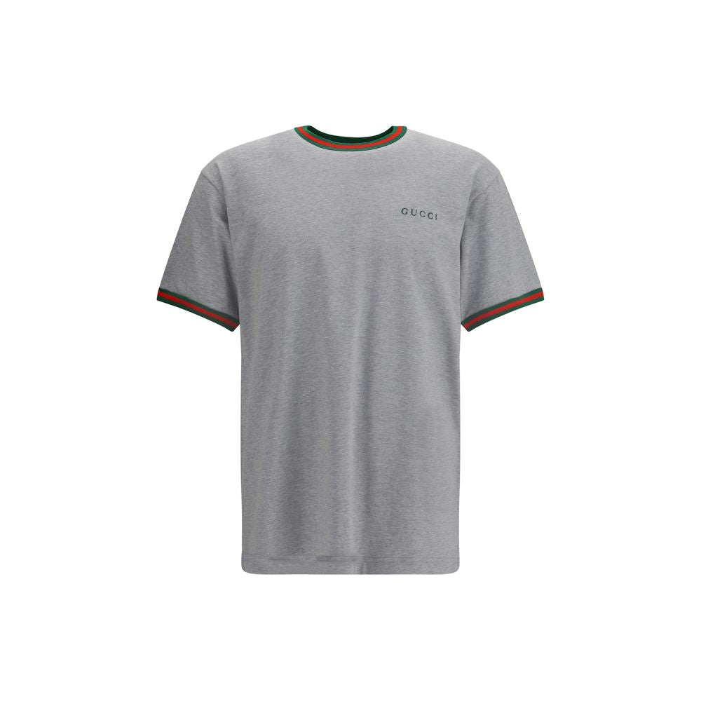 Gucci Baumwoll-T-Shirt mit gesticktem Logo