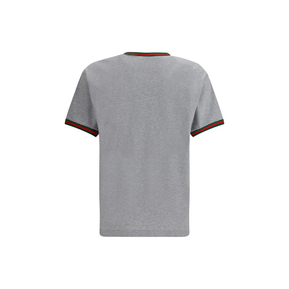 Gucci Baumwoll-T-Shirt mit gesticktem Logo