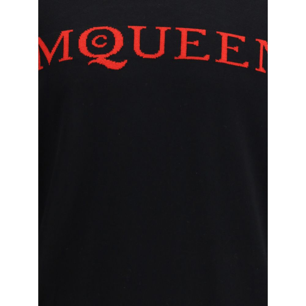 Alexander McQueen Pullover aus Wolle mit Logo