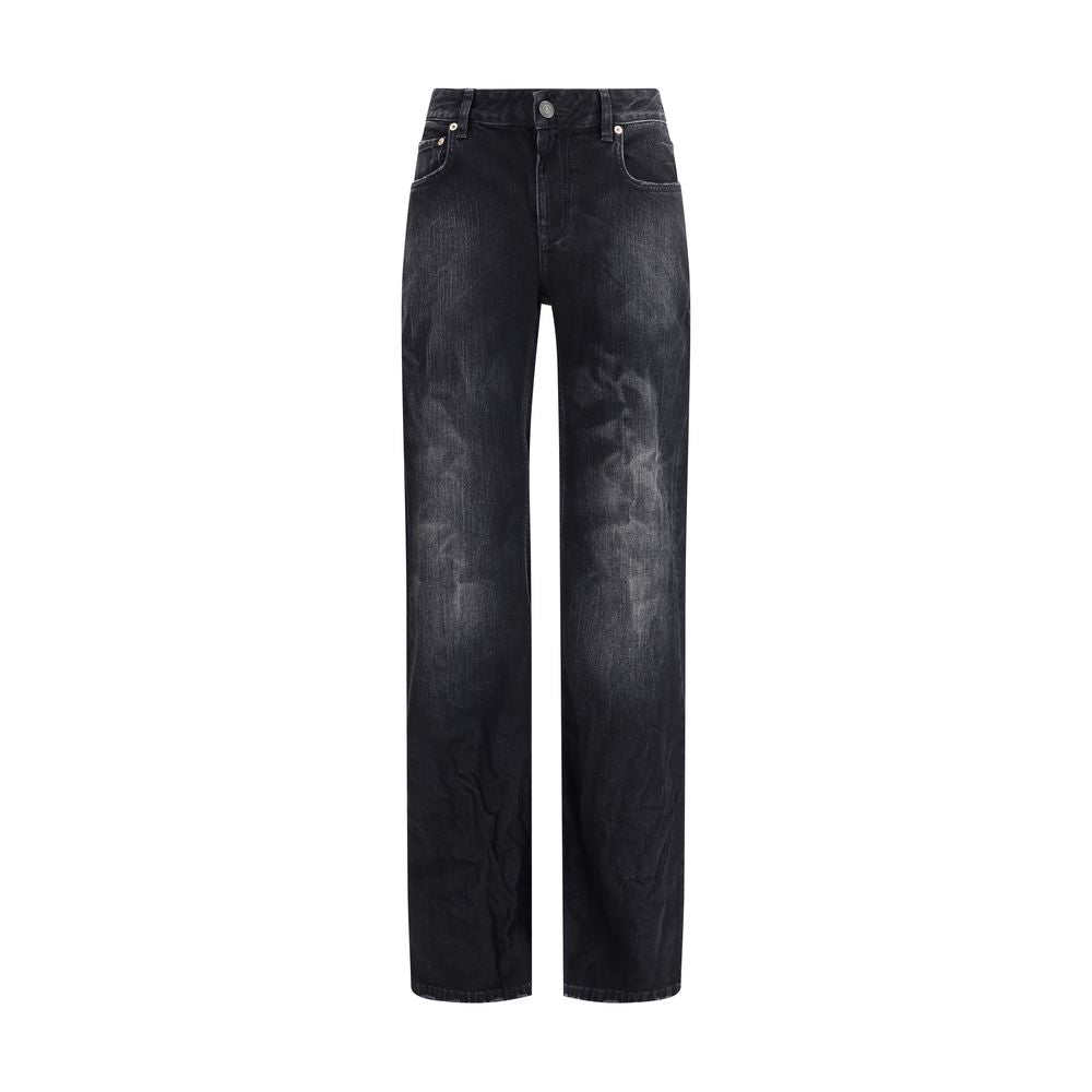 Balenciaga Weit geschnittene Baumwolljeans