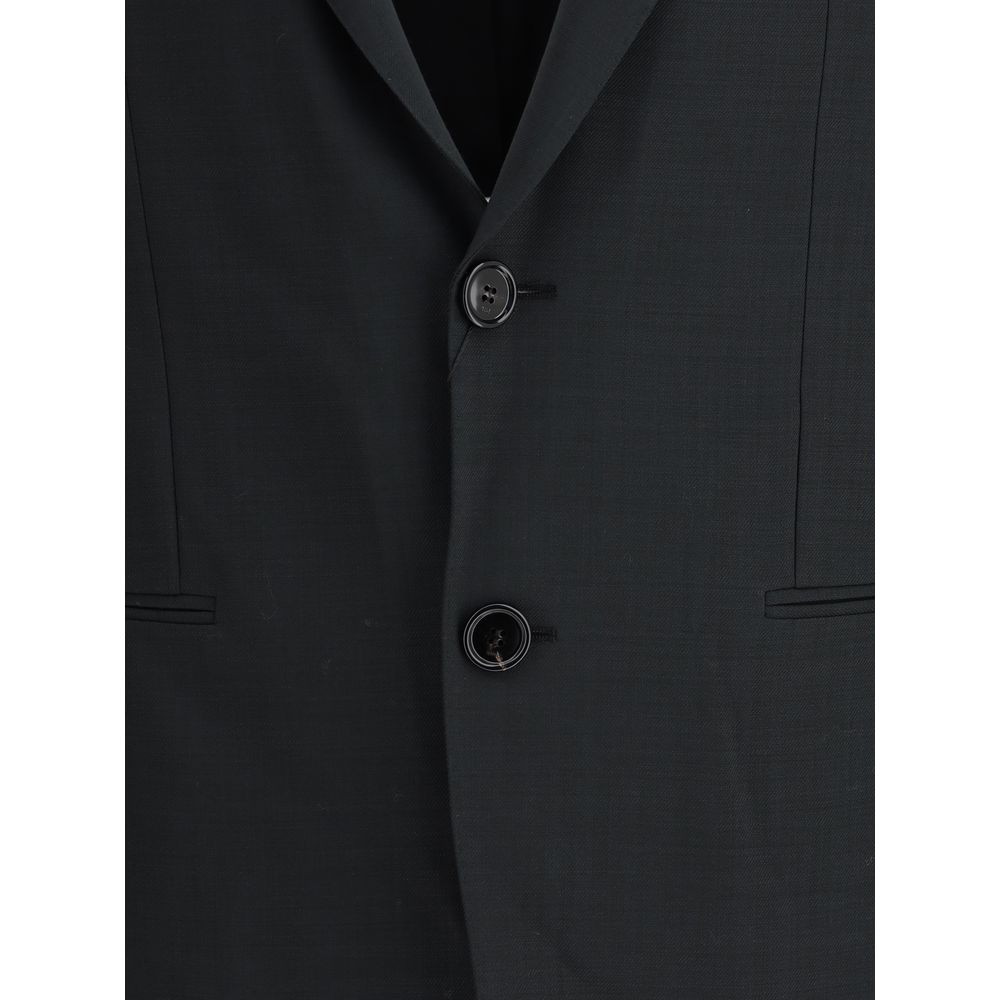 Ami Paris Grau melierte Wollkleidung