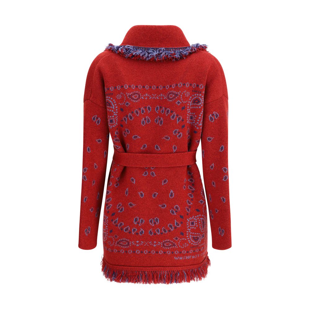 Alanui Kaschmir-Cardigan in Bordeaux