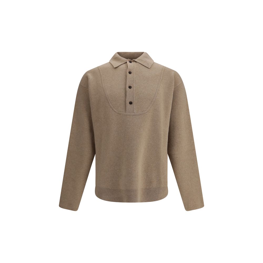 Jacquemus Beiger Merino-Woll-Sweatshirt