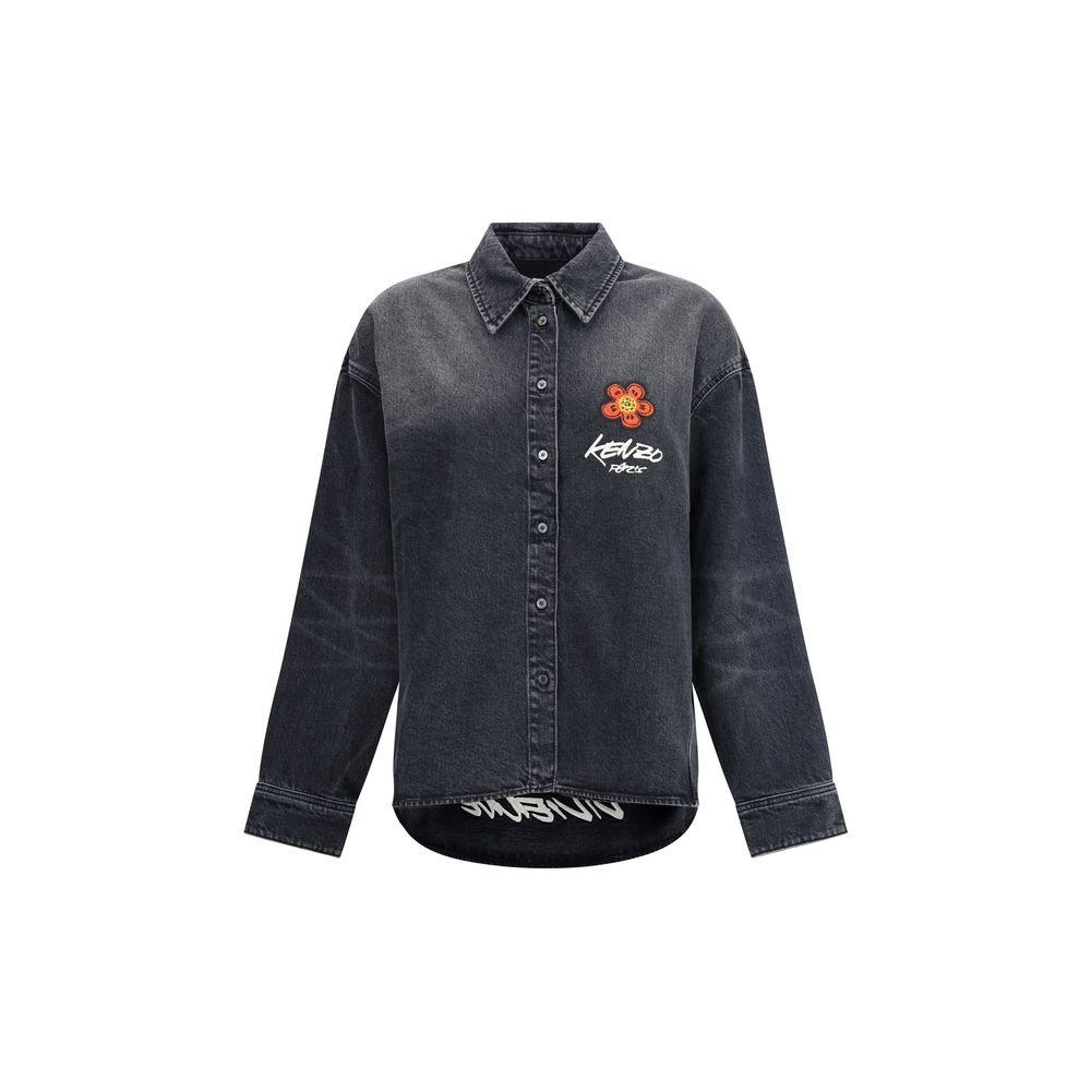 Kenzo x Futura Workwear besticktes japanisches Denim-Hemd