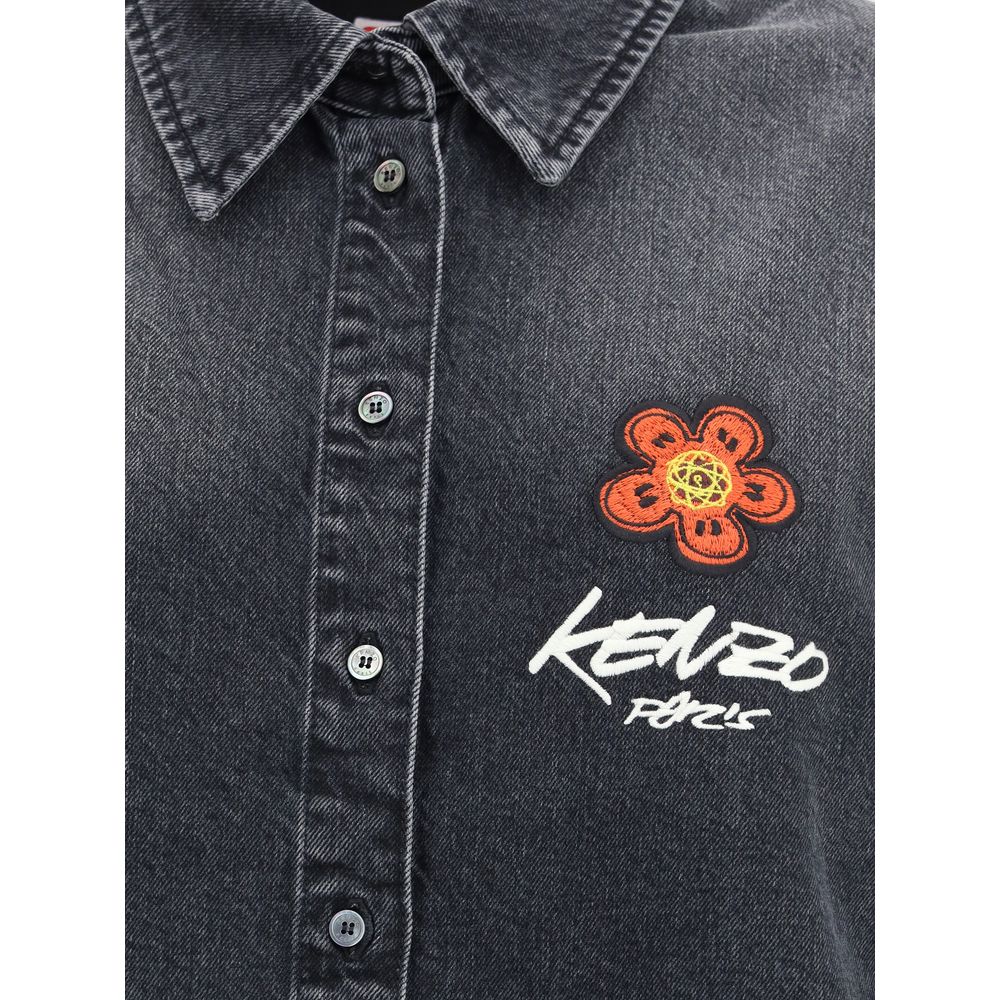 Kenzo x Futura Workwear besticktes japanisches Denim-Hemd