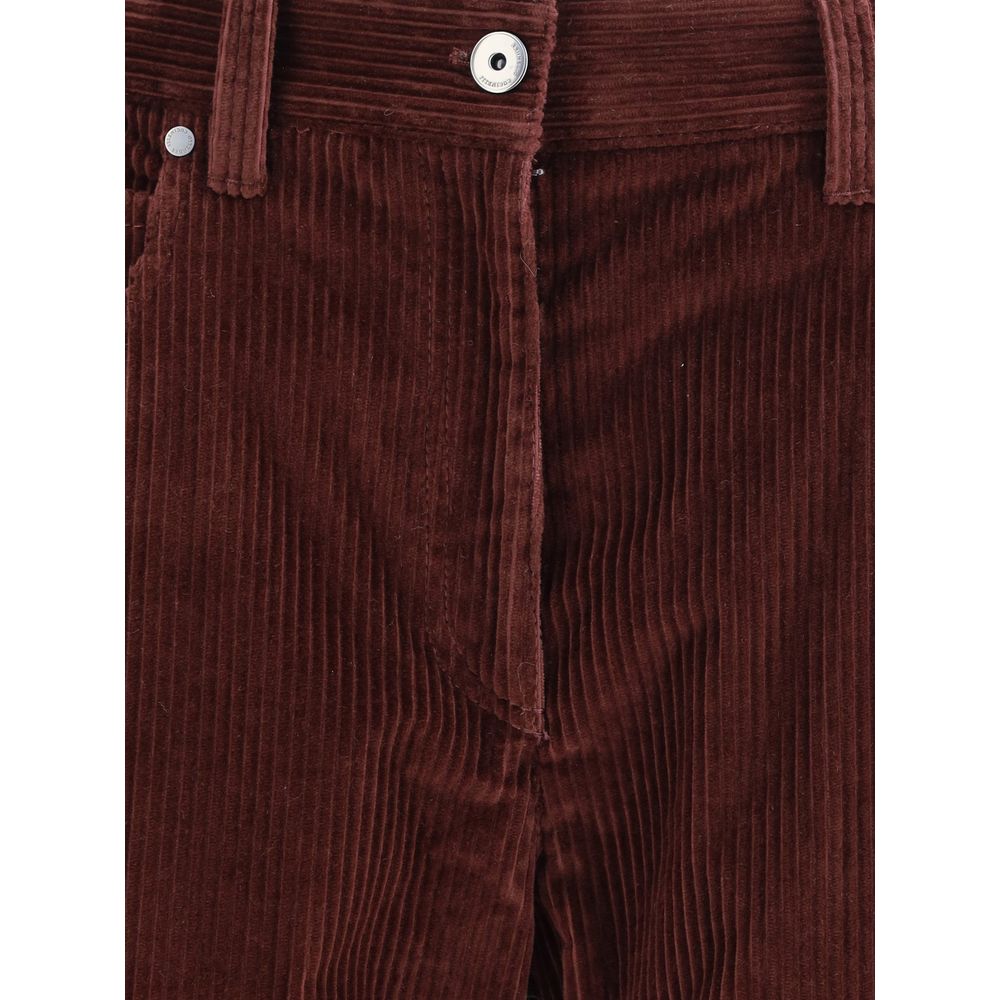 Brunello Cucinelli Gerade Samt-Hose