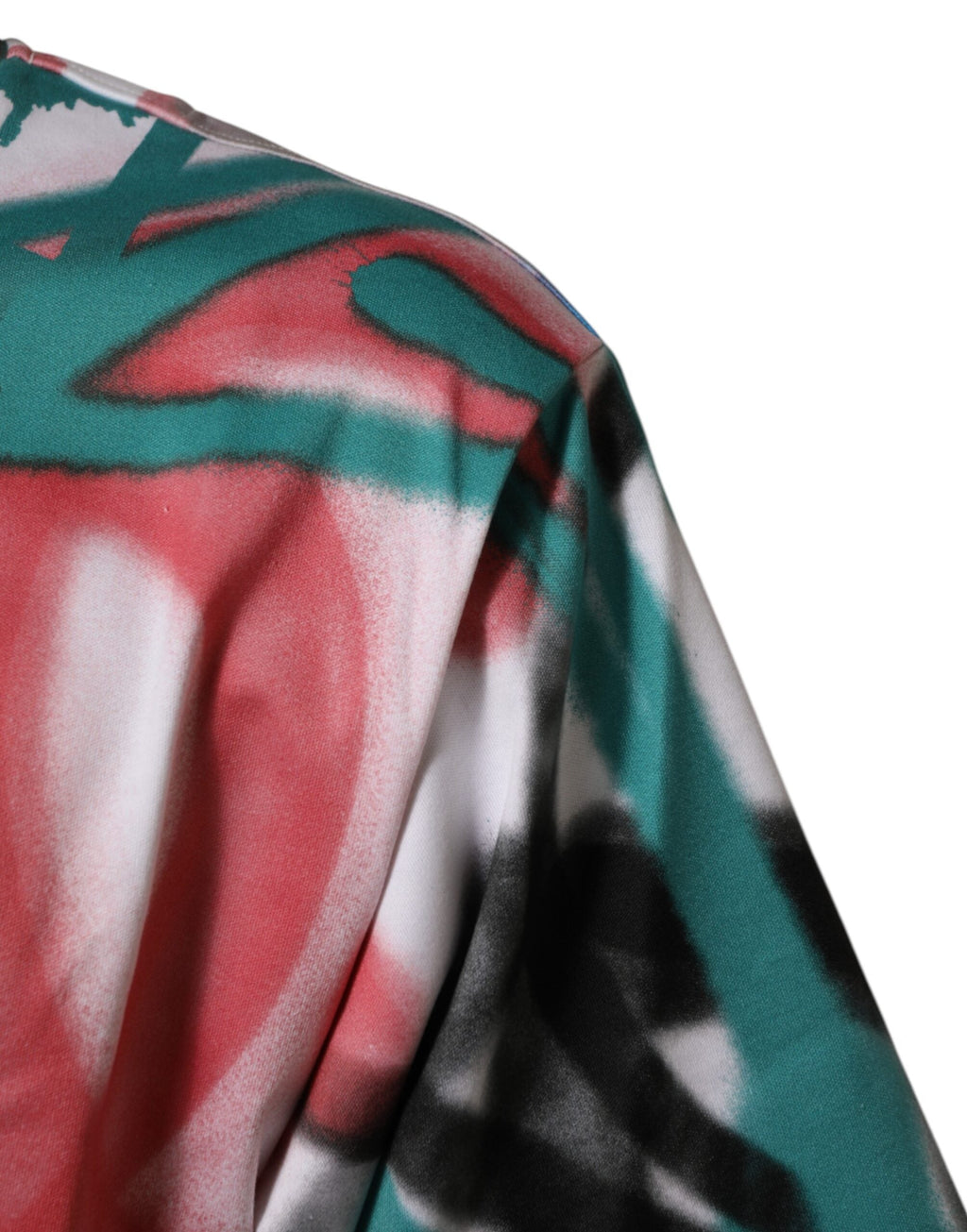 Dolce & Gabbana Weißes Graffiti-T-Shirt mit Rundhalsausschnitt und kurzen Ärmeln