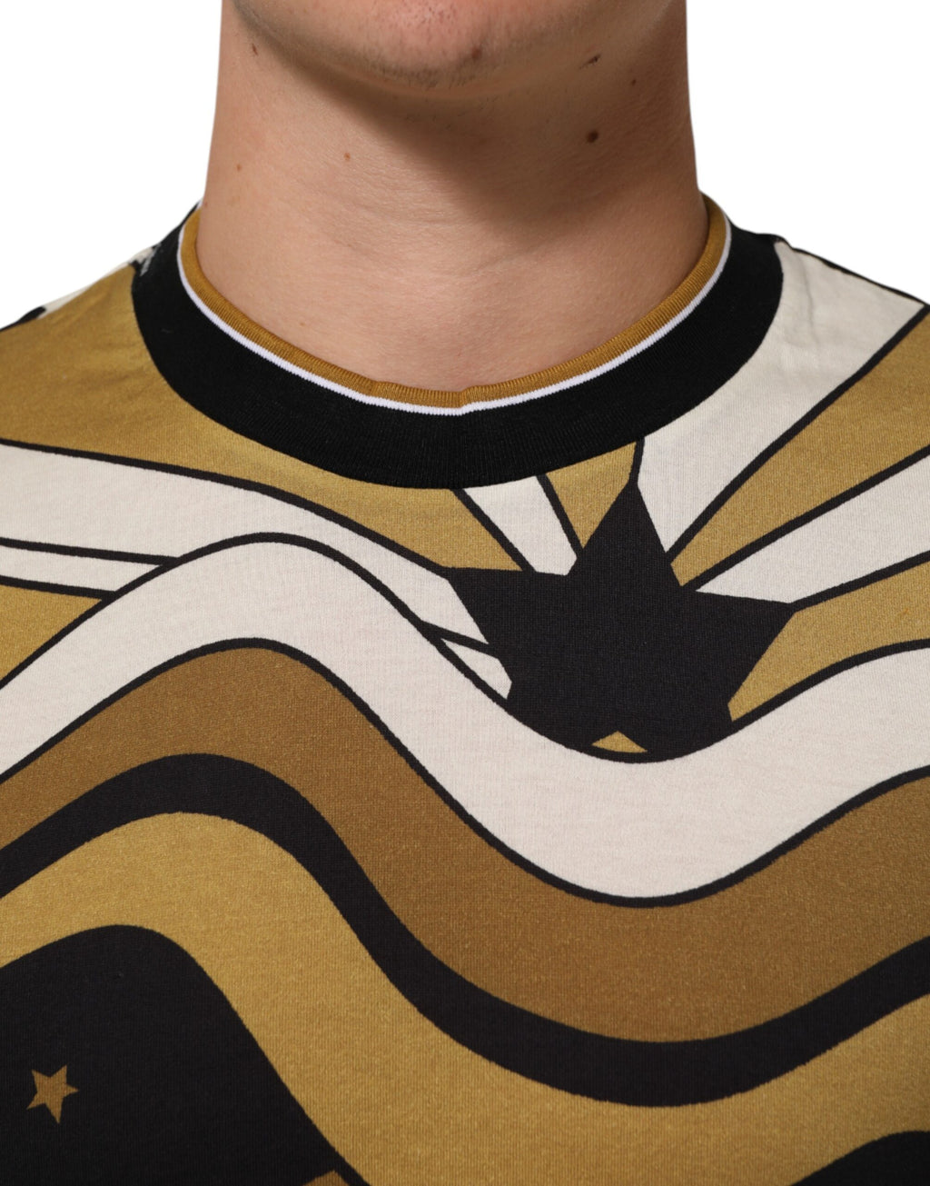 Dolce & Gabbana Multicolor Millennials Star CrewNeck T-Shirt