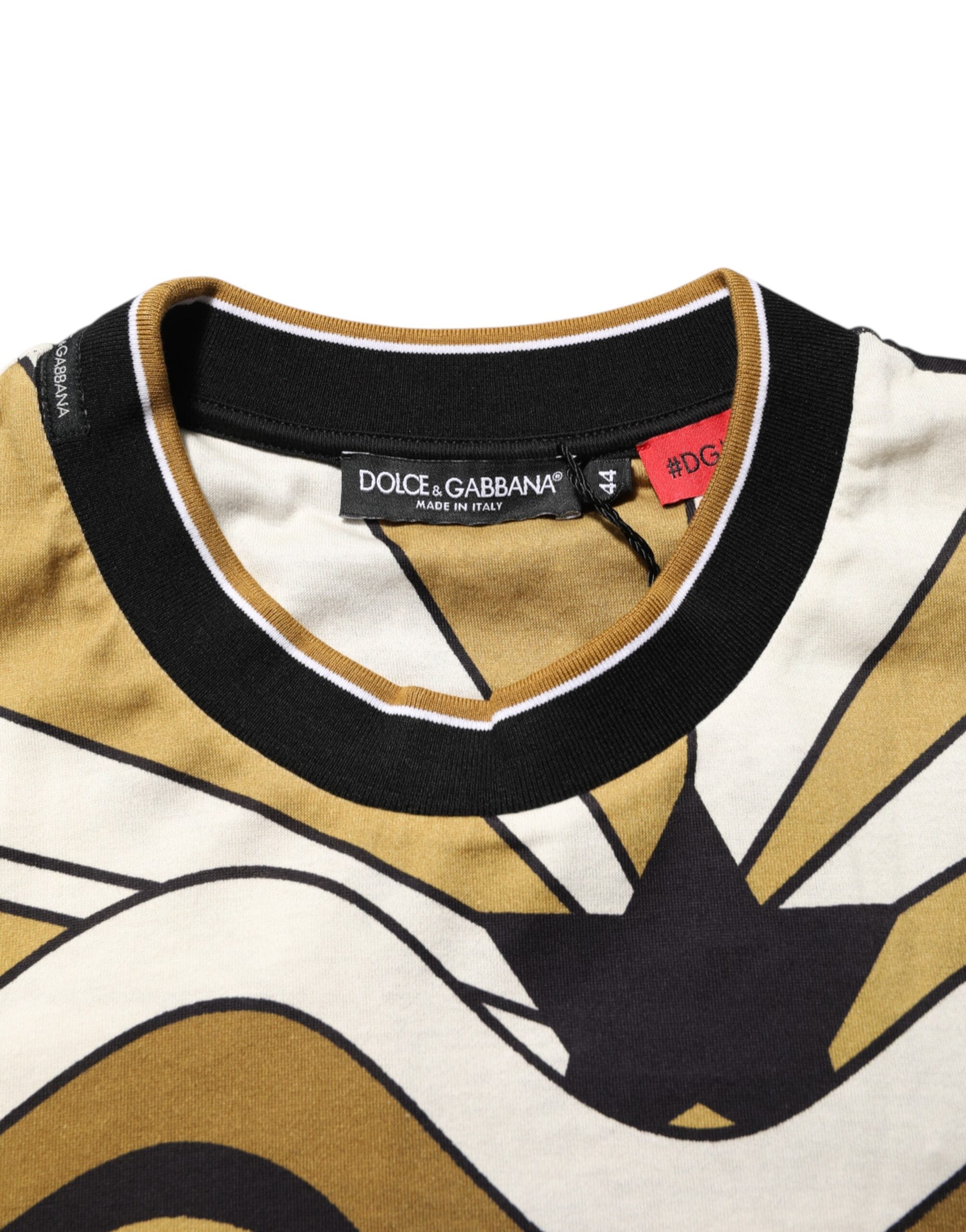 Dolce & Gabbana Multicolor Millennials Star CrewNeck T-Shirt