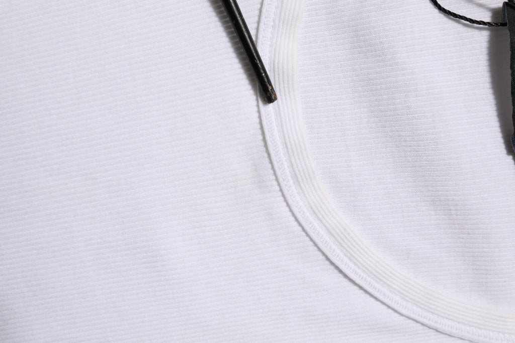 Dolce & Gabbana Weißes ärmelloses Rundhals-Tank-Top T-Shirt