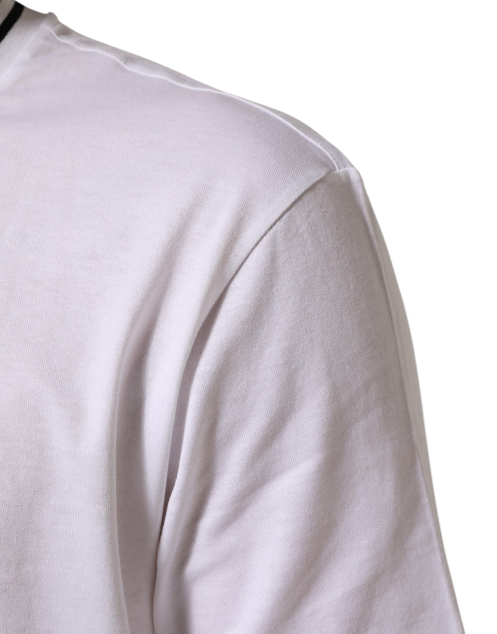 Dolce & Gabbana Weißes Sacred Heart Kurzarm-T-Shirt für Männer