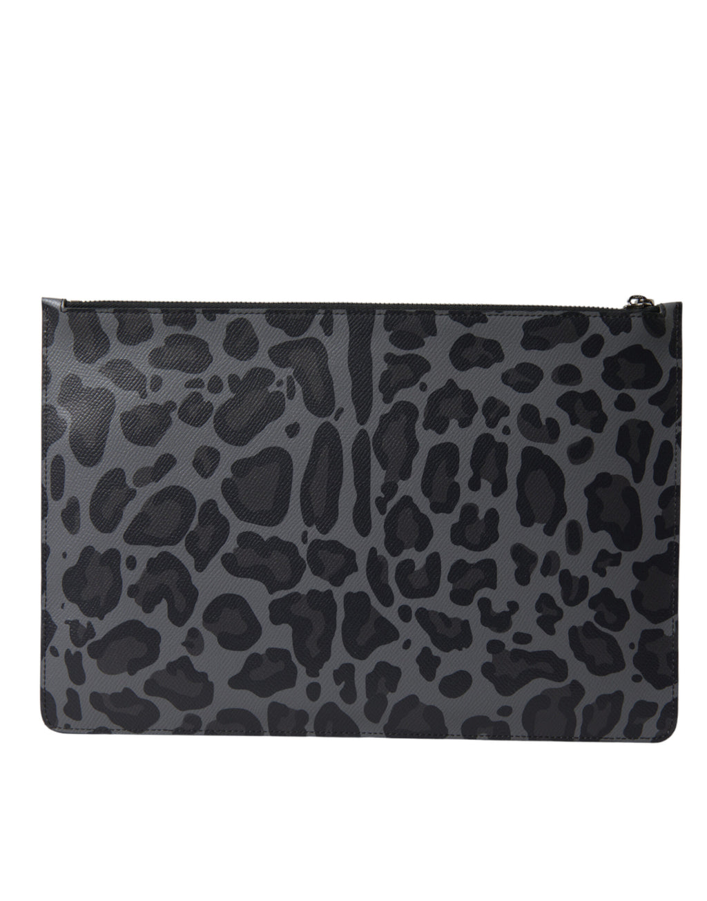 Dolce & Gabbana Multicolor Leopard Jacquard Logo Plaque Dokument Aktentasche Tasche