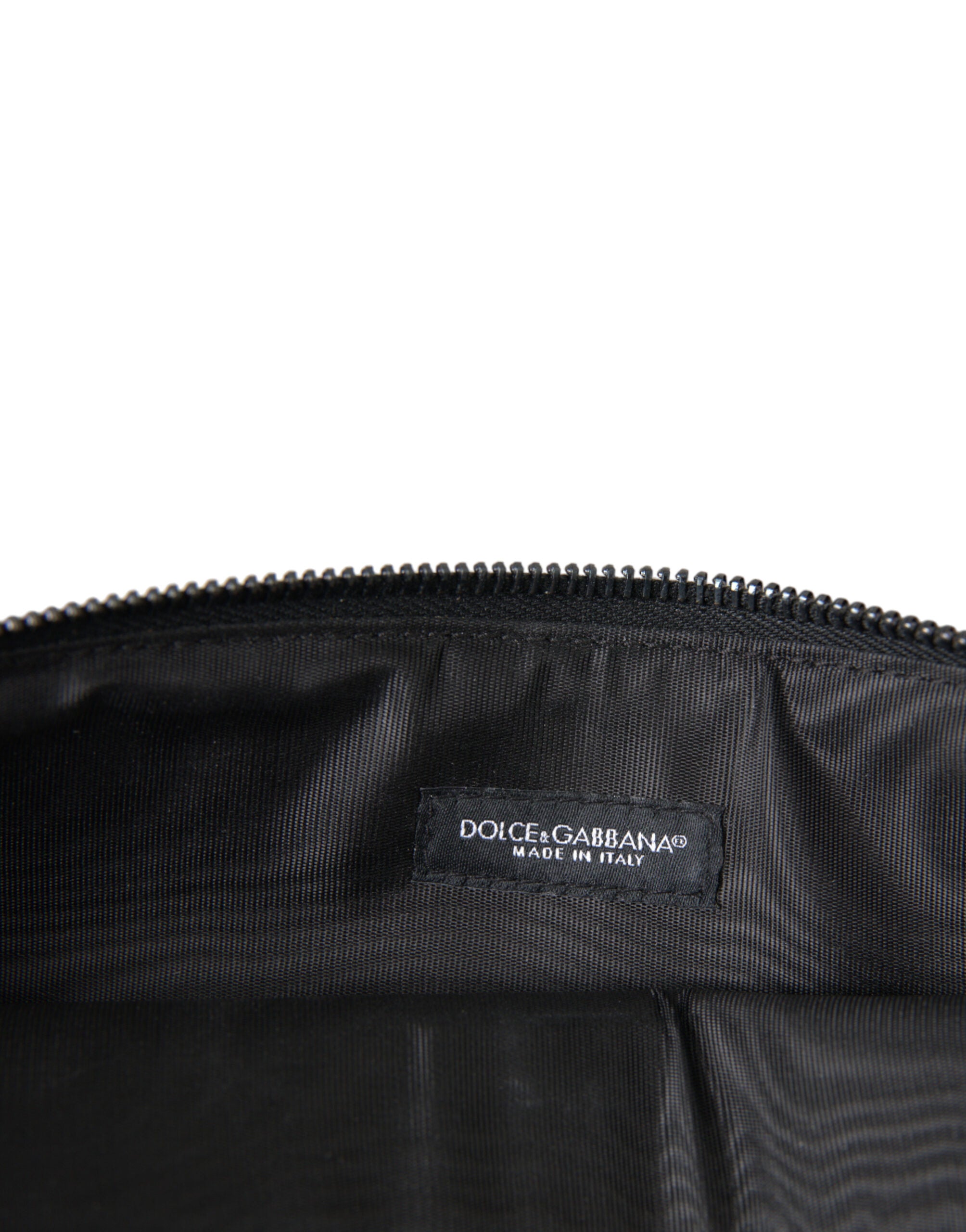 Dolce & Gabbana Multicolor Leopard Jacquard Logo Plaque Dokument Aktentasche Tasche