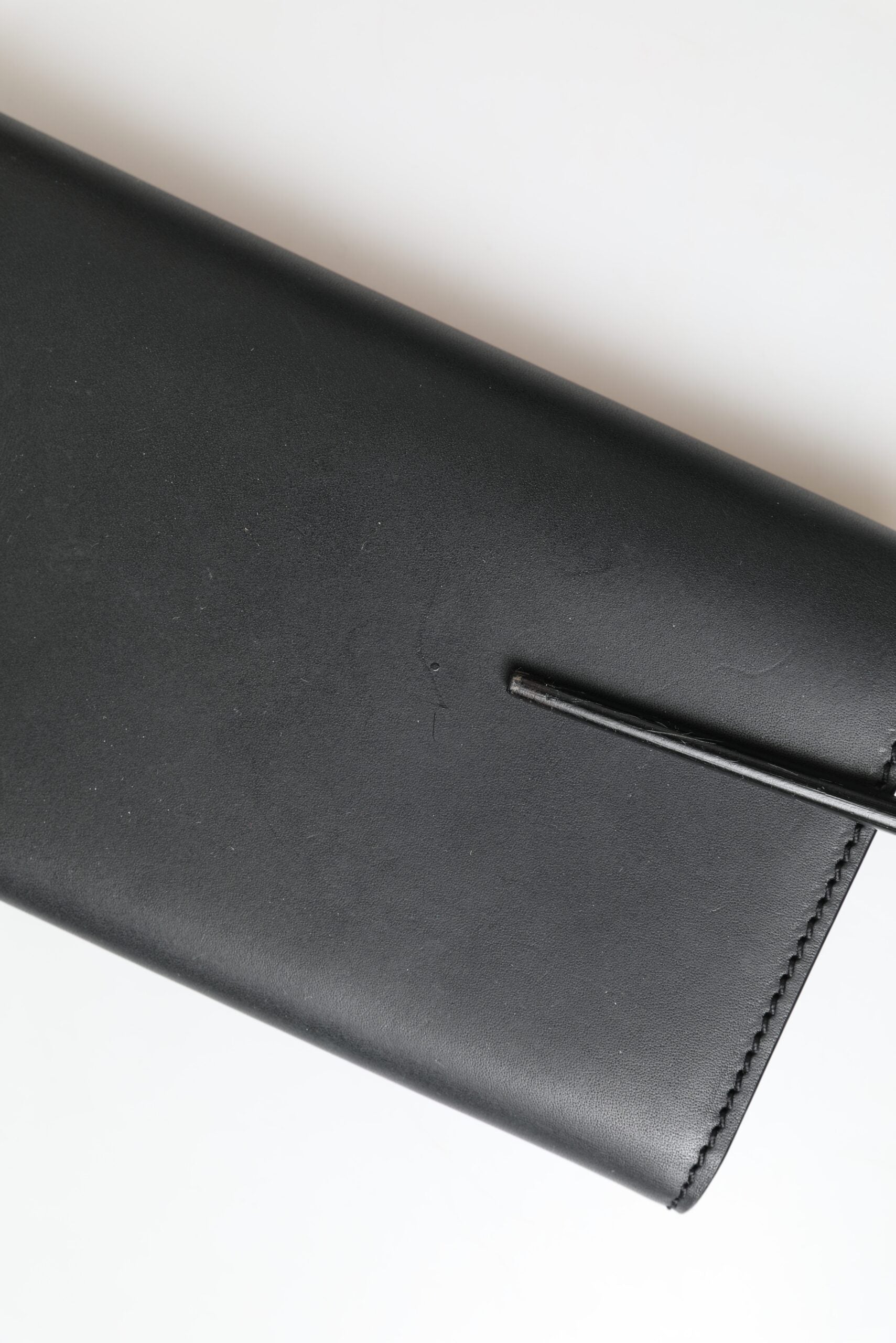 Dolce & Gabbana Schwarzes Leder mit Logoprägung Mini Bifold Wallet Borse Tasche