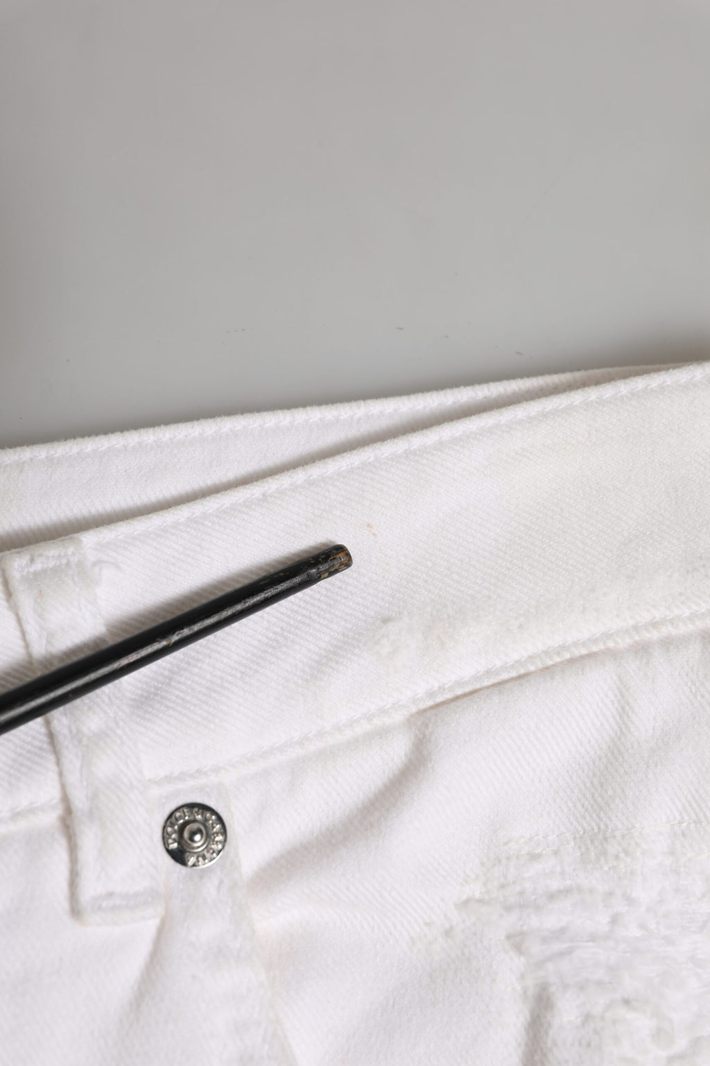 Dolce & Gabbana Weiße zerfetzte BOYFRIEND Denim-Jeans aus Baumwolle