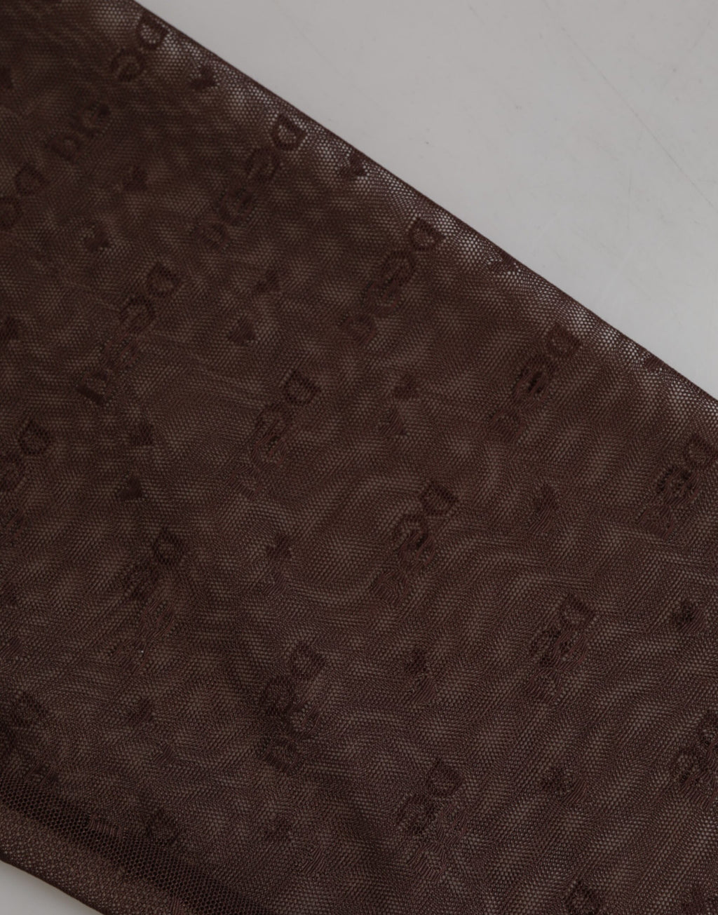 Dolce & Gabbana Braune Nylon Logo Spitze Leggings Hose Unterwäsche