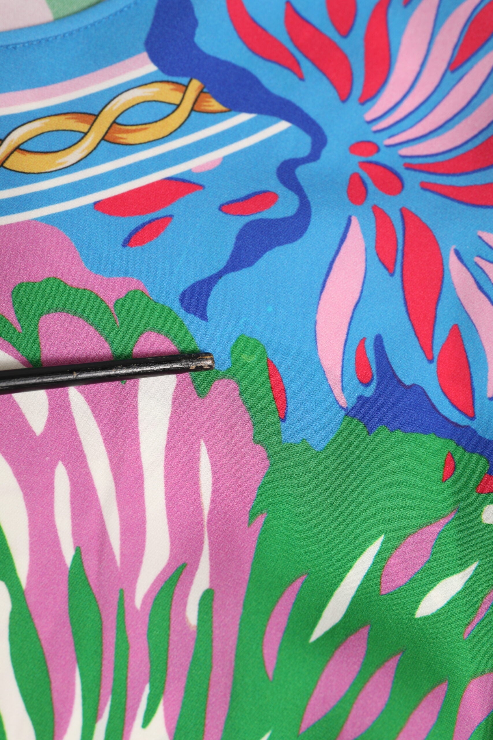 Dolce & Gabbana Multicolor Seidenbluse mit Blumendruck Tunika-Top