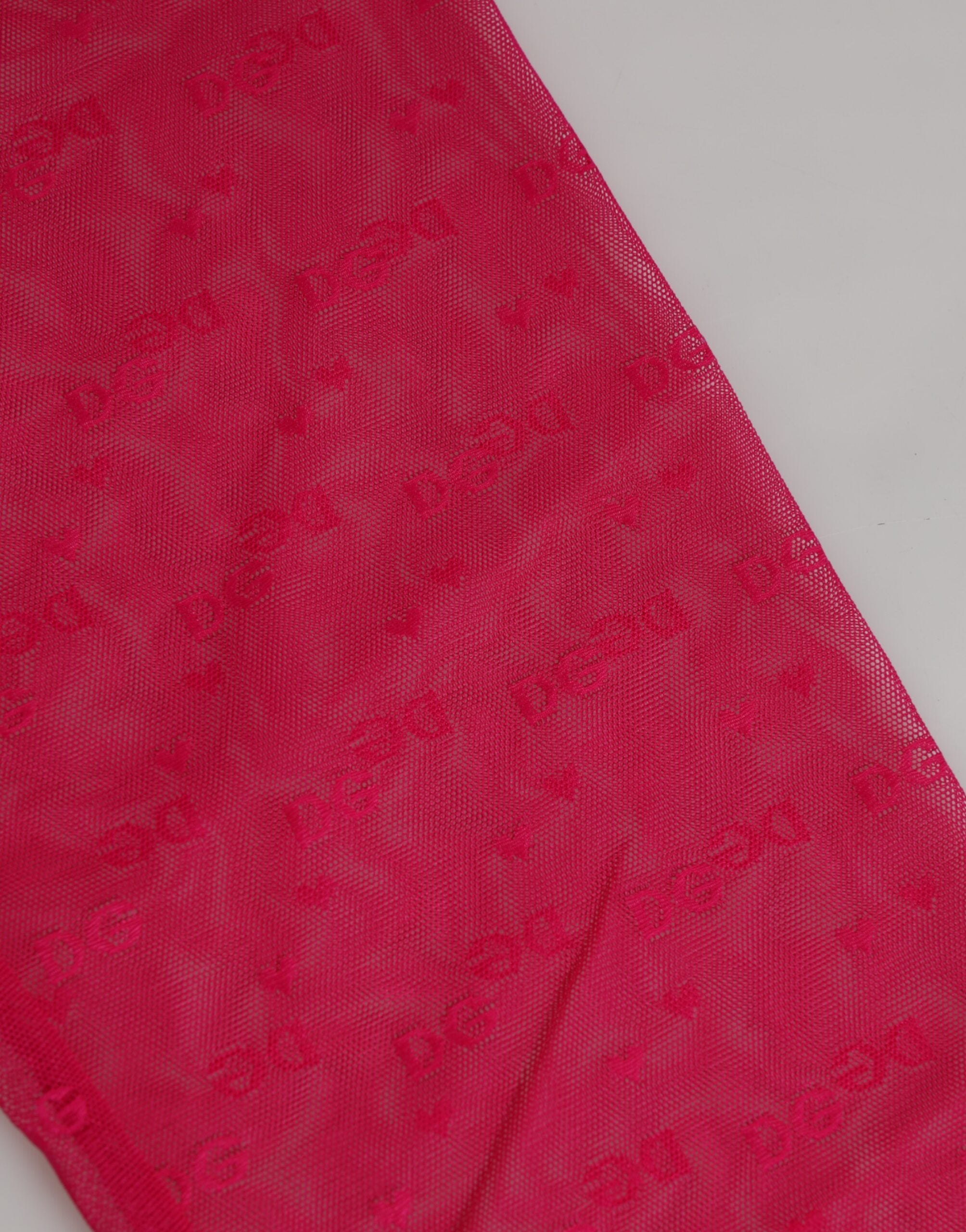 Dolce & Gabbana Fuchsia Logo Spitze Enge Midi-Hose Unterwäsche