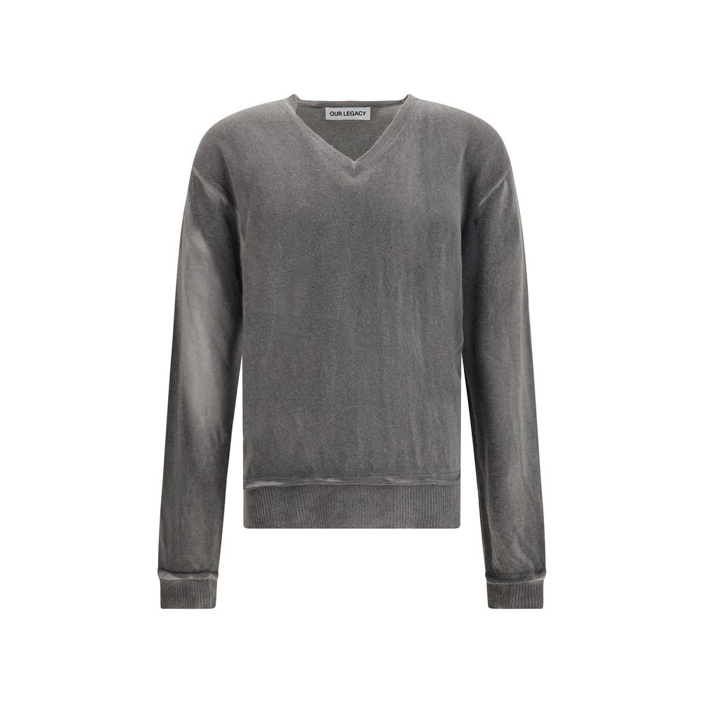 Our Legacy Graues Leinen-Sweatshirt