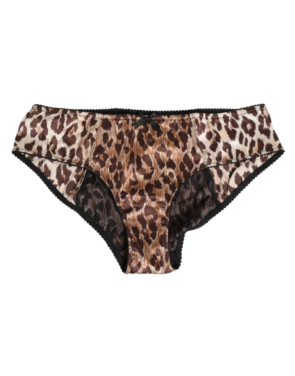 Dolce & Gabbana Multicolor Leopard Print Gürtel Panty Unterwäsche