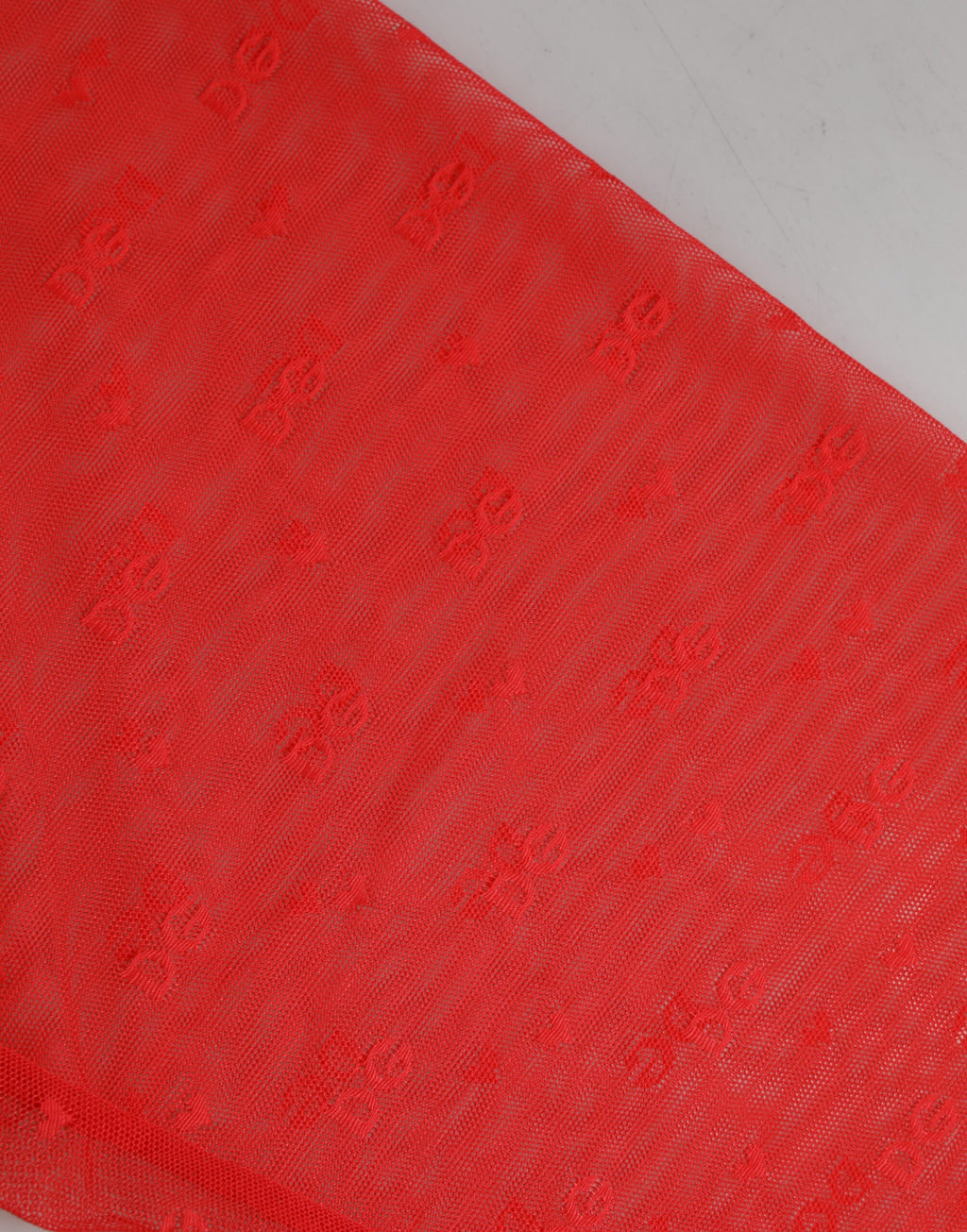 Dolce & Gabbana Rote Logo-Spitze Enge Midi-Hose Unterwäsche